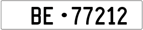 Trailer License Plate